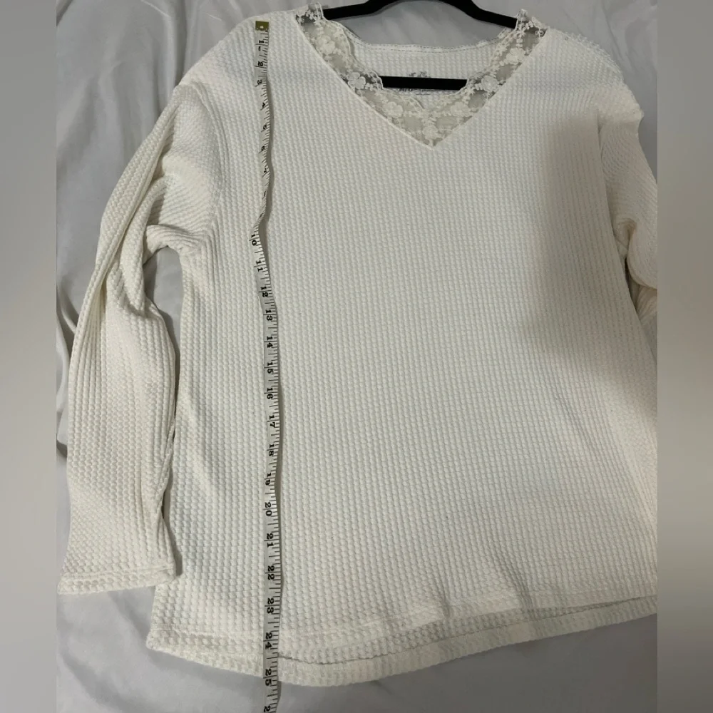 Justice waffle knit long sleeve shirt size 20-22